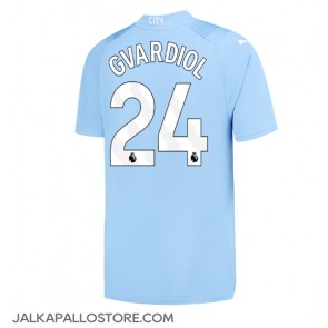 Manchester City Josko Gvardiol #24 Kotipaita 2023-24 Lyhythihainen